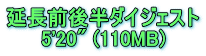 延長前後半ダイジェスト 5'20" (110MB)